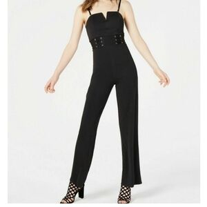 Elegant Black Jumpsuit Material Girl Size M